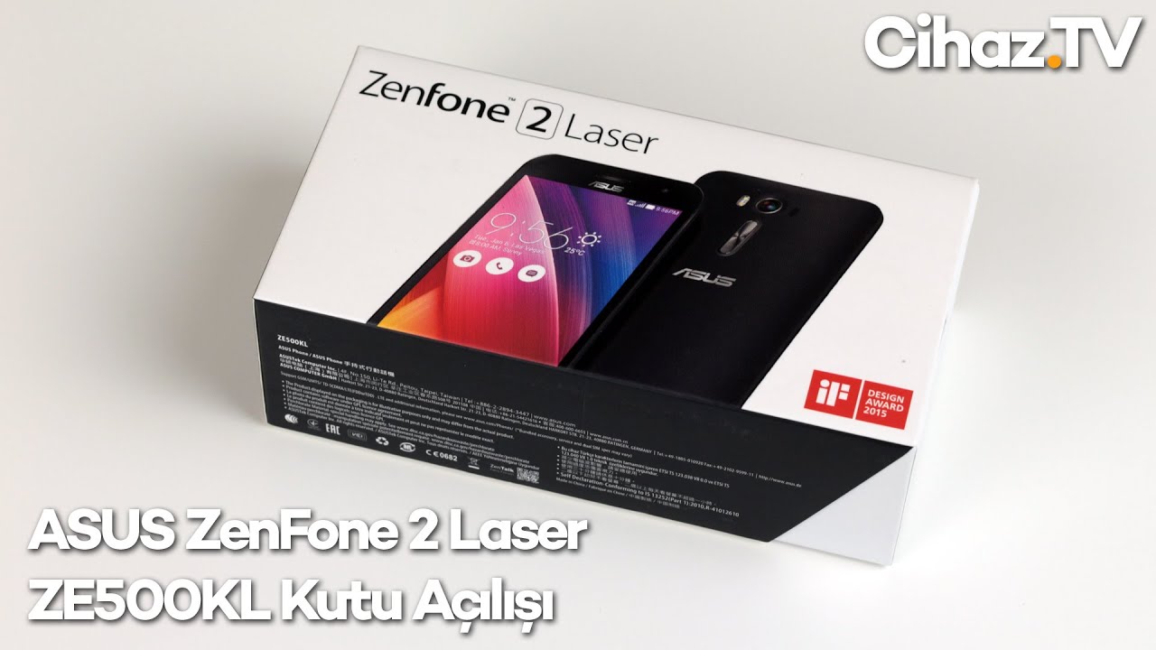 ASUS ZenFone 2 Laser ZE500KL kutu açılışı