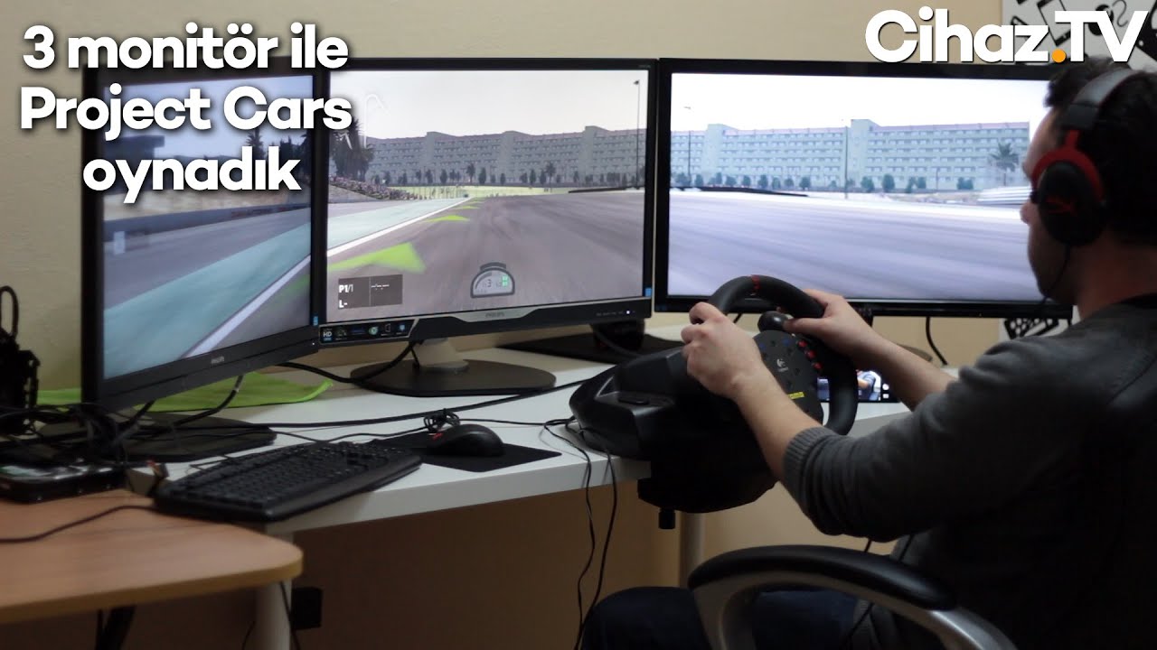 Üç monitör NVIDIA Surround ile Project Cars oynadık (Video)