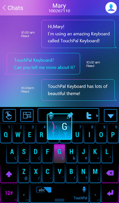 Touchpal android klavye