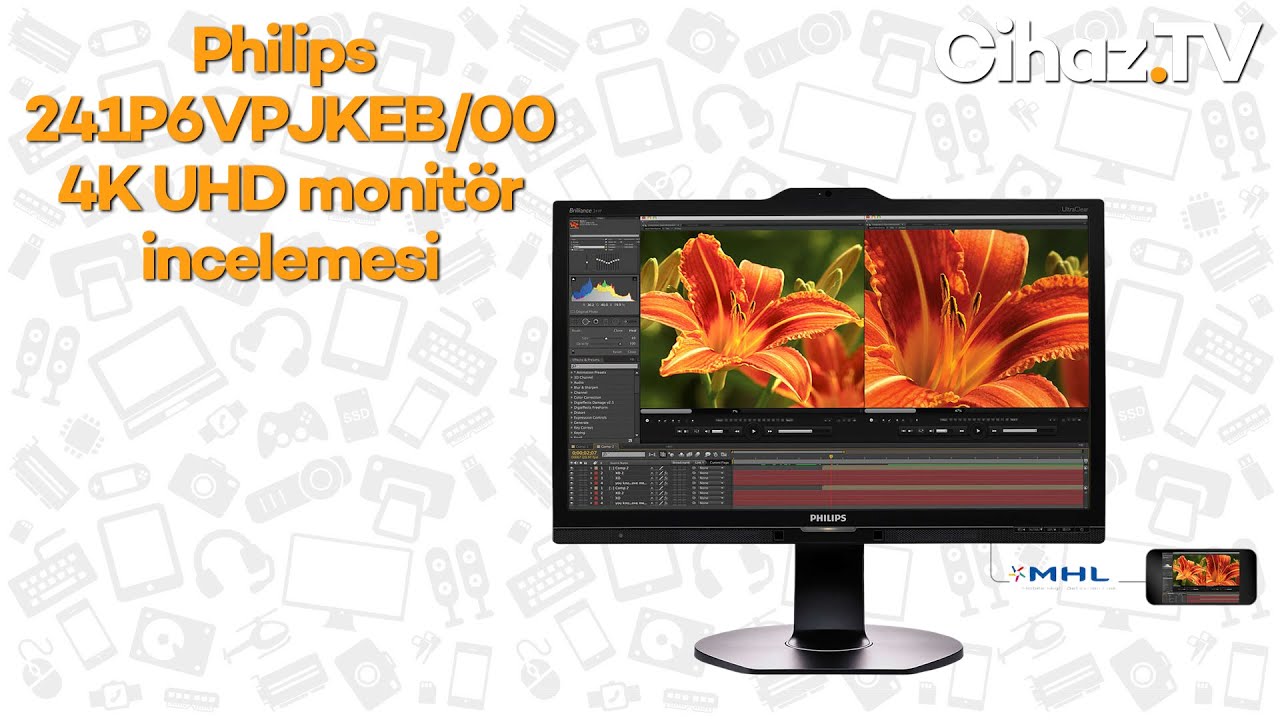 Philips 241P6VPJKEB/00 4K UHD monitör incelemesi (Video)