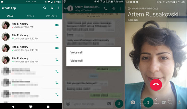 WhatsApp görüntülü arama bazı kullanıcılara sunuldu