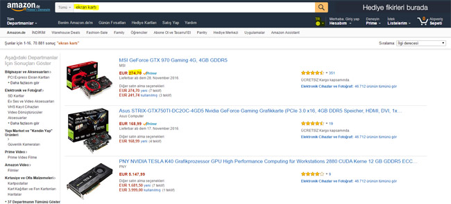 Amazon.de Türk müşterilere ücretsiz kargo müjdesi verdi