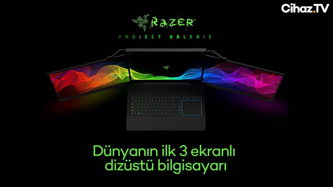 Razer Project Valerie: Üç ekranlı dizüstü bilgisayar (Video)