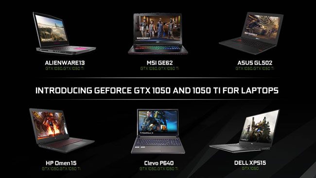 NVIDIA GeForce GTX 1050 ve GTX 1050 Ti Pascal notebook'lar tanıtıldı