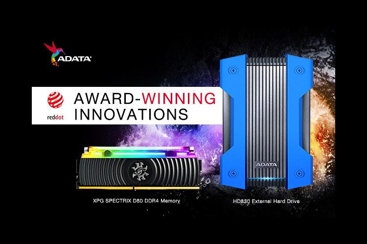 ADATA HD830 HDD ve XPG SPECTRIX D80 RAM ürünleri Red Dot Tasarım Ödülü aldı