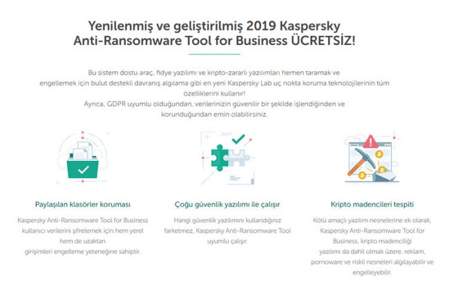 Kaspersky Anti-Ransomware Tool for Business yenilendi