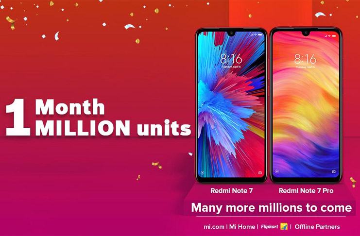 Xiaomi Redmi Note 7 ve Note 7 Pro Hindistan’da 1 milyondan fazla sattı