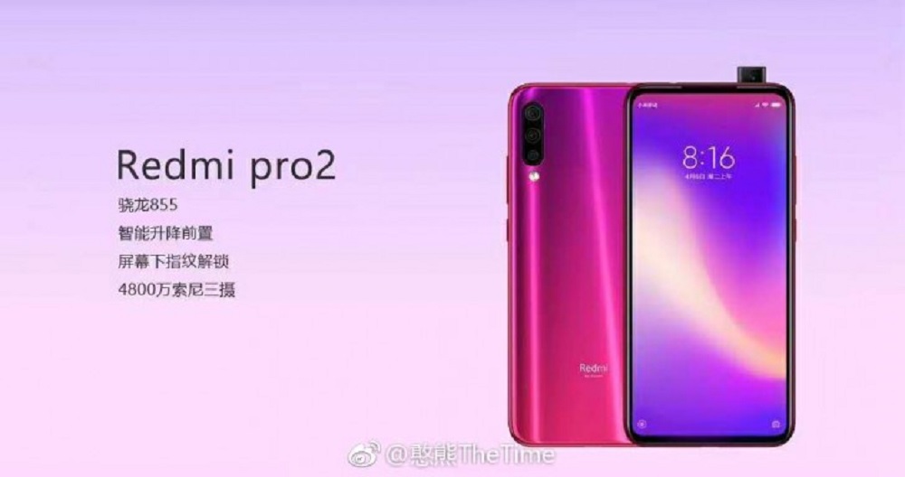 Xiaomi Redmi Pro 2 Snapdragon 855 işlemcisi ve Pop-Up kamera ile gelebilir