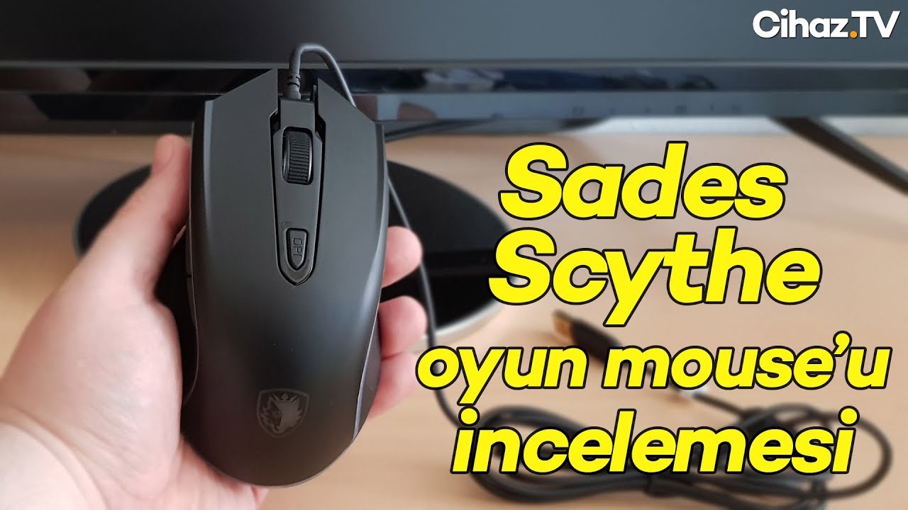 Tasarımı şahane bir oyuncu mouse’u incelemesi – Sades Scythe (Video)