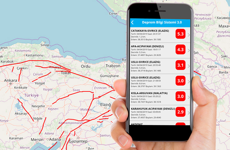 En Son Depremler Mobil Uygulaması Çıktı