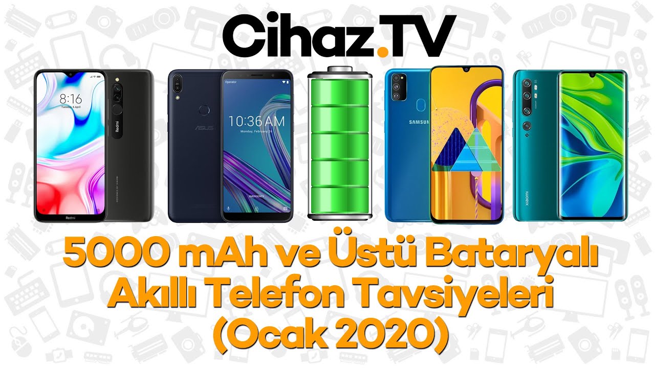 5000 mAh ve Üstü Pili En İyi Giden Telefonlar (Video)