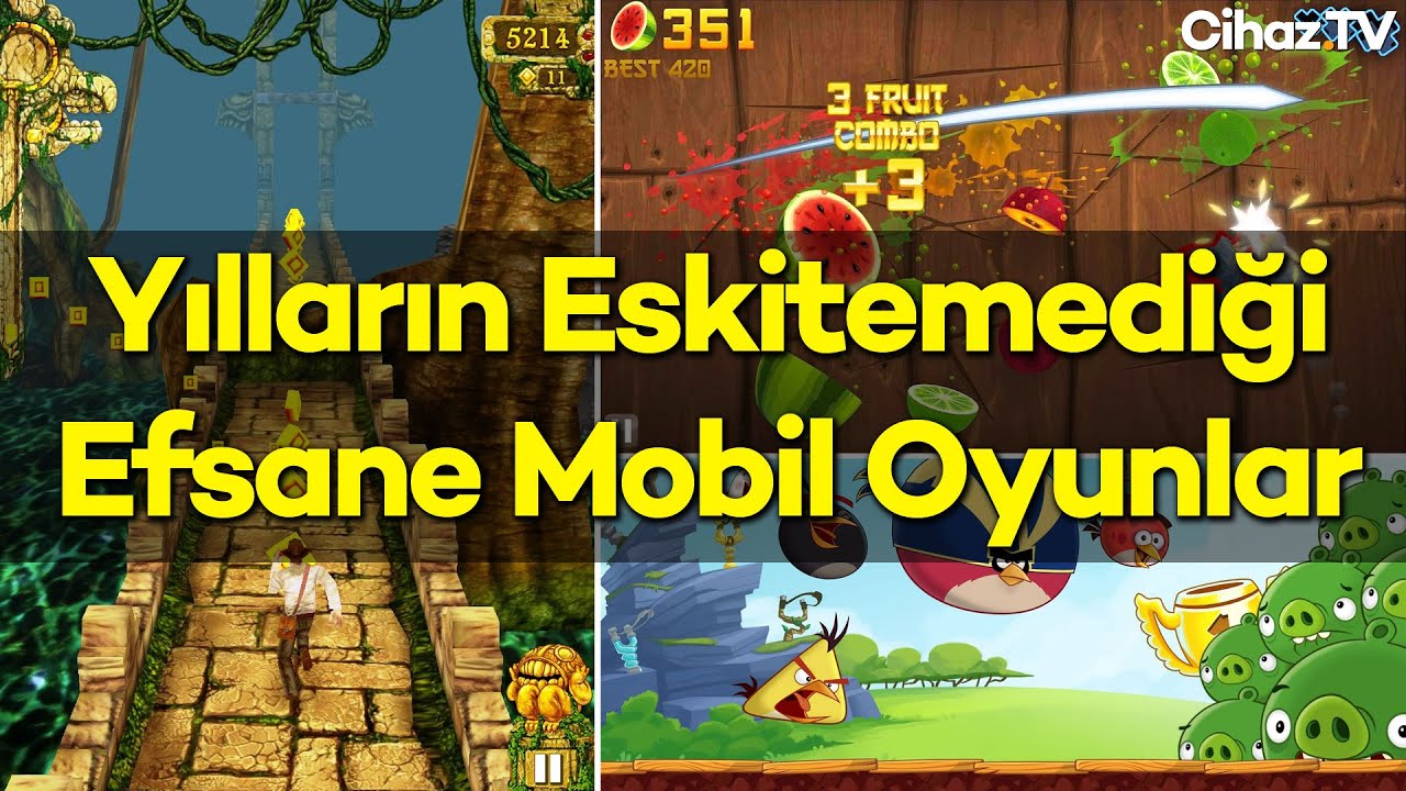 Yılların Eskitemediği Efsane Mobil Oyunlar (Video)