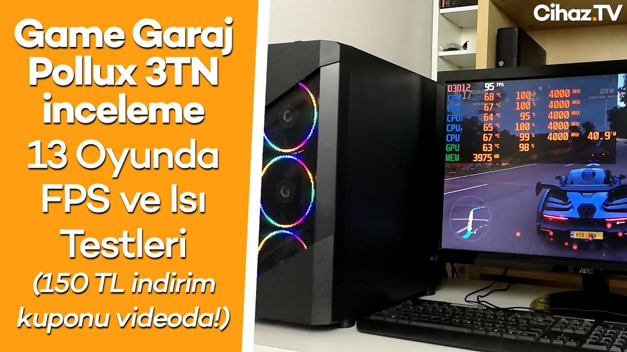 Game Garaj Pollux 3TN İnceleme – 13 Oyunda FPS ve Isı Testleri (Video)