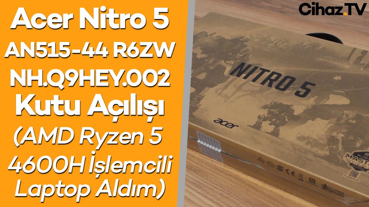 Acer Nitro 5 AN515-44 R6ZW NH.Q9HEY.002 Kutu Açılışı (Video)