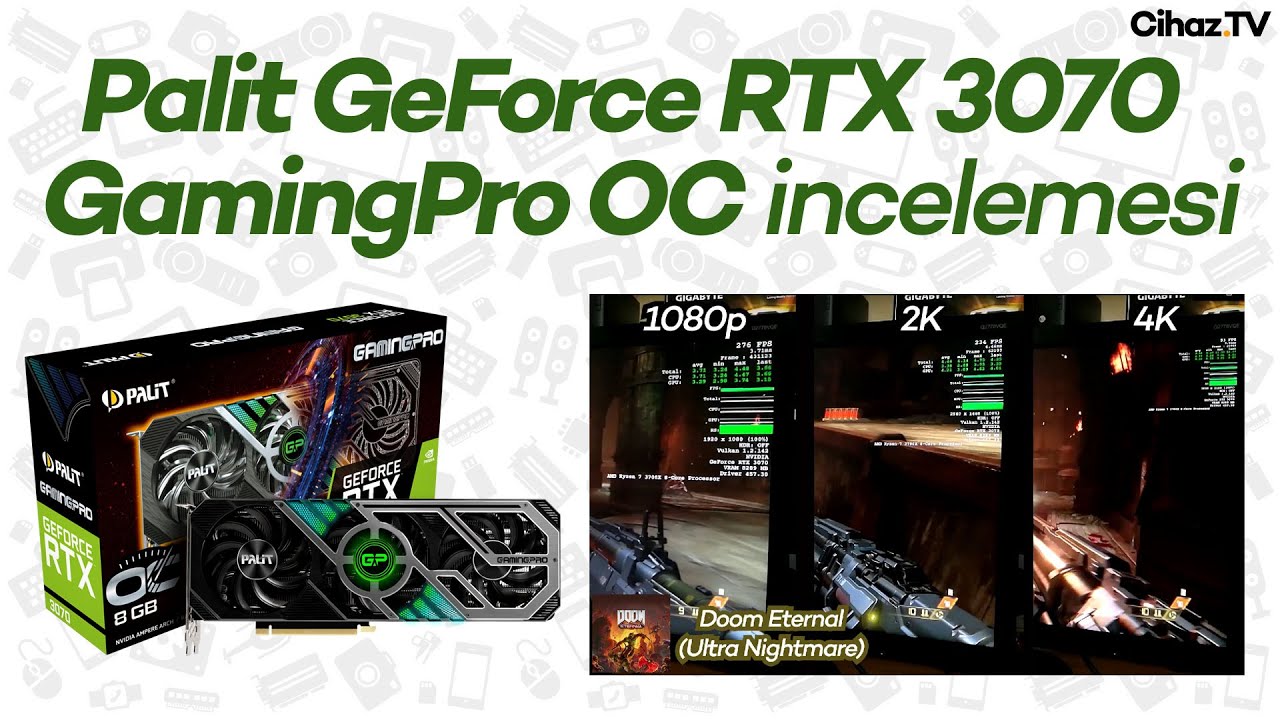 Palit GeForce RTX 3070 GamingPro OC İncelemesi (Video)