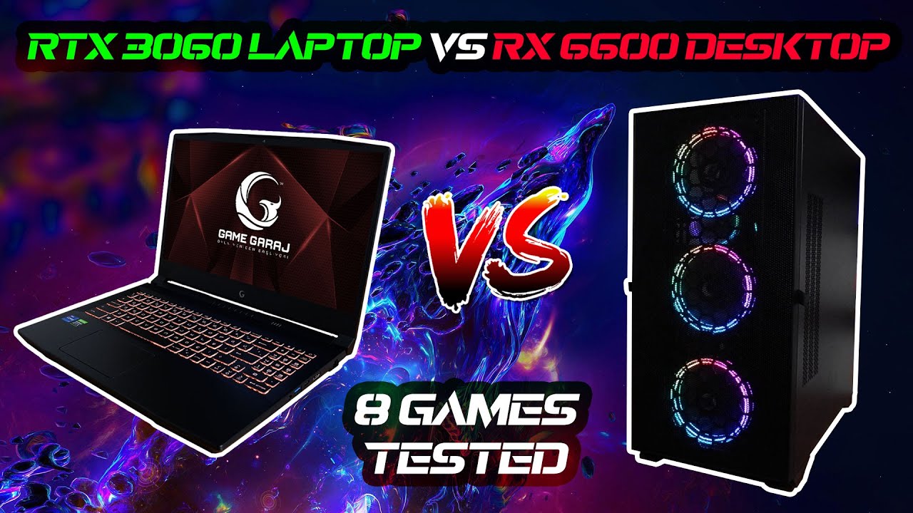 RTX 3060 Laptop vs RX 6600 Masaüstü Bilgisayar FPS Test (Video)