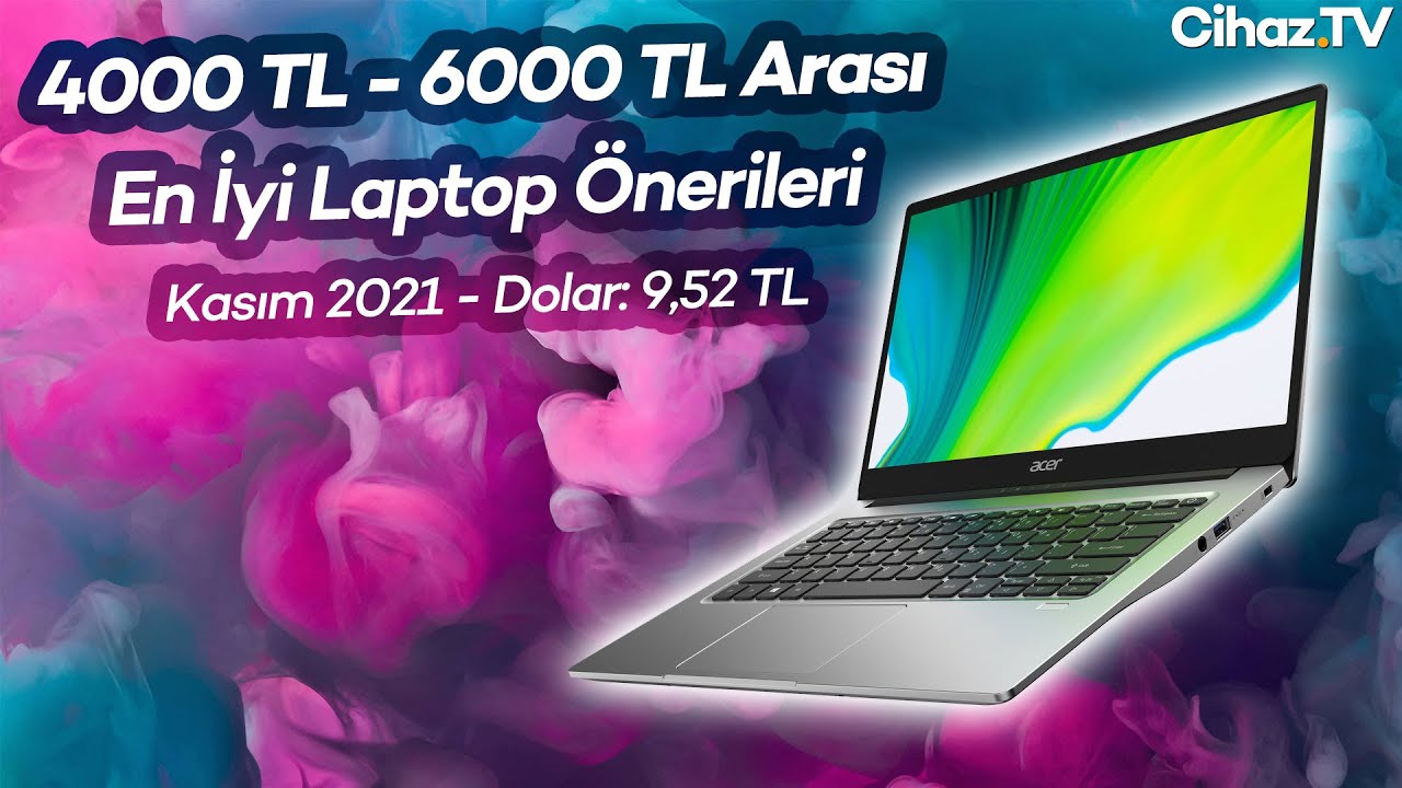 4000 TL 6000 TL Arası En İyi Laptop Önerileri – Kasım 2021 (Video)