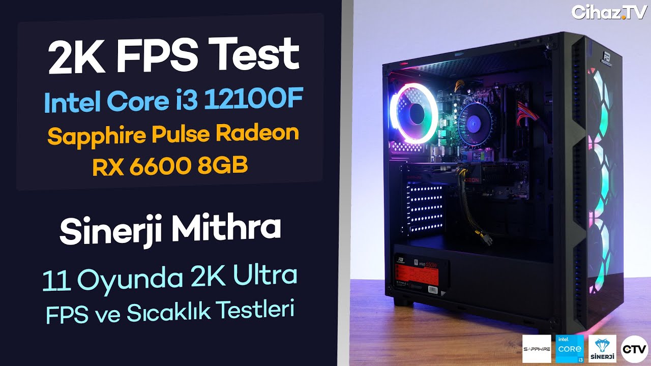 Sinerji Mithra 2K Ultra FPS ve Sıcaklık Testleri (Video)