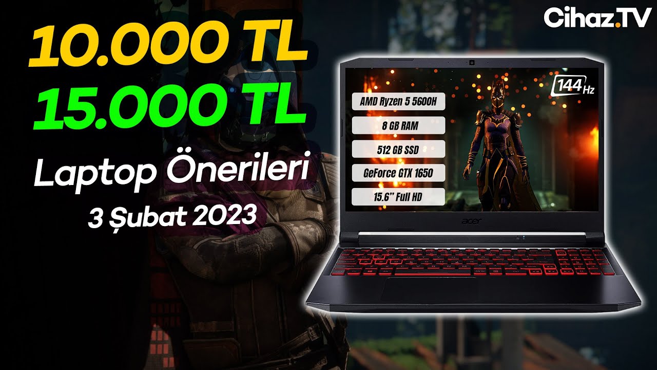 10000 TL – 15000 TL Arası Laptop Önerileri (Şubat 2023)