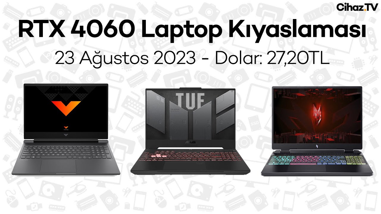 RTX 4060 Laptop Kıyaslaması – Hp Victus 16 vs Asus TUF A15 vs Acer Nitro 16 Hangisi Alınır?