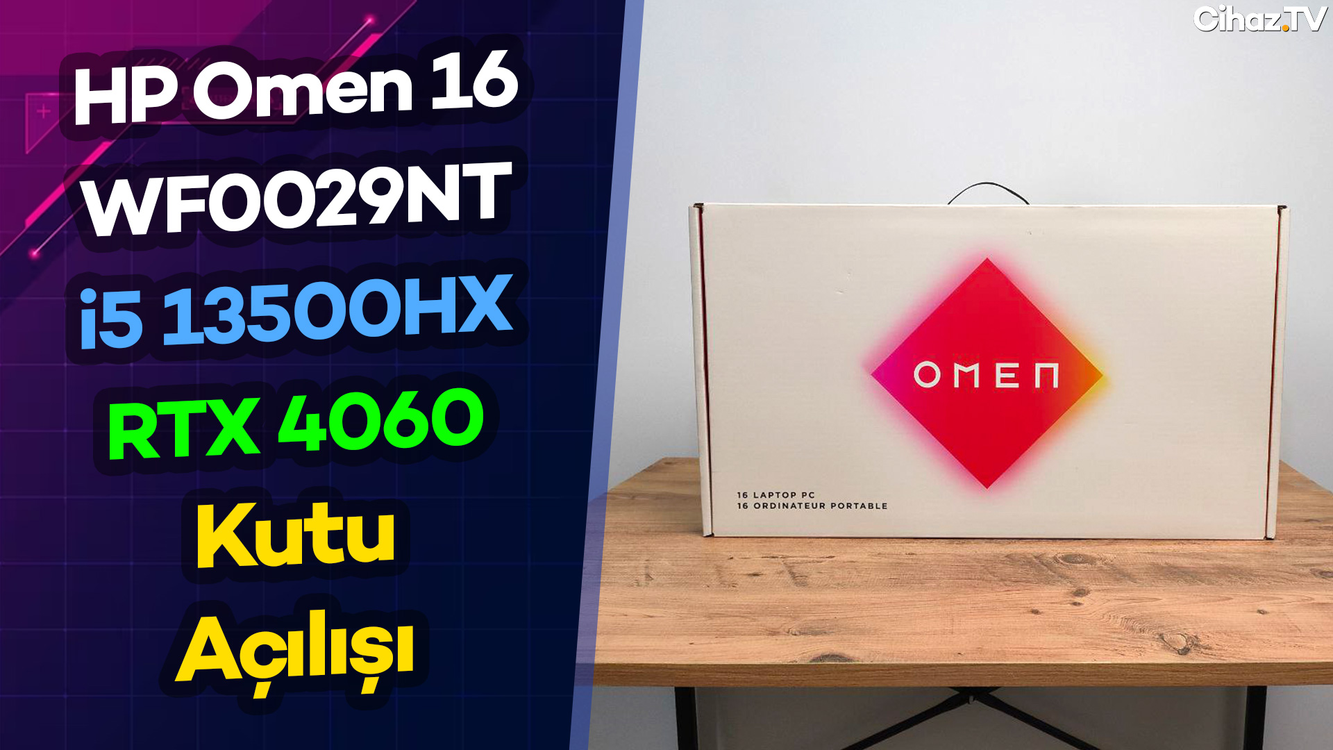 HP Omen 16-WF0029NT Kutu Açılışı (Video)