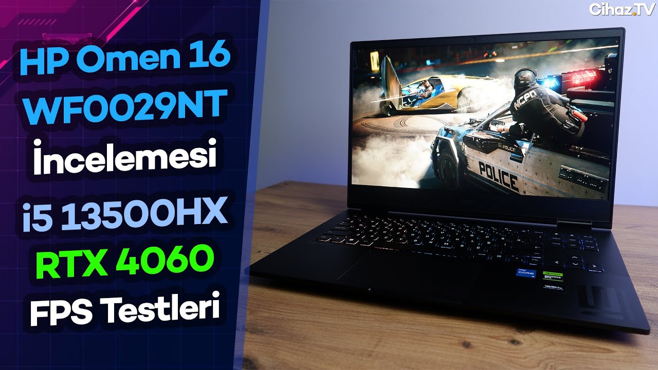 HP Omen 16-WF0029NT Detaylı İnceleme – i5 13500HX RTX 4060 Oyun FPS Sıcaklık ve Watt Testleri