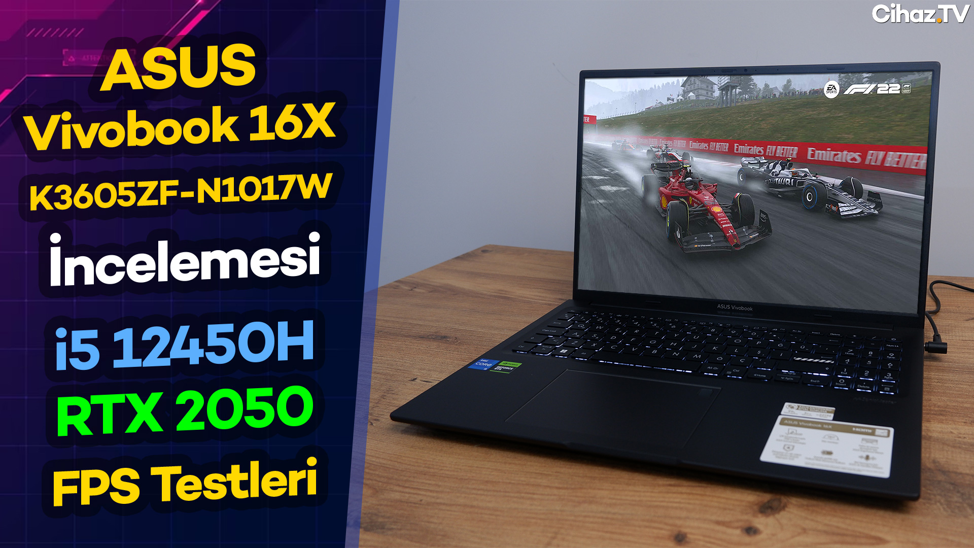 ASUS Vivobook 16X K3605ZF-N1017W İncelemesi