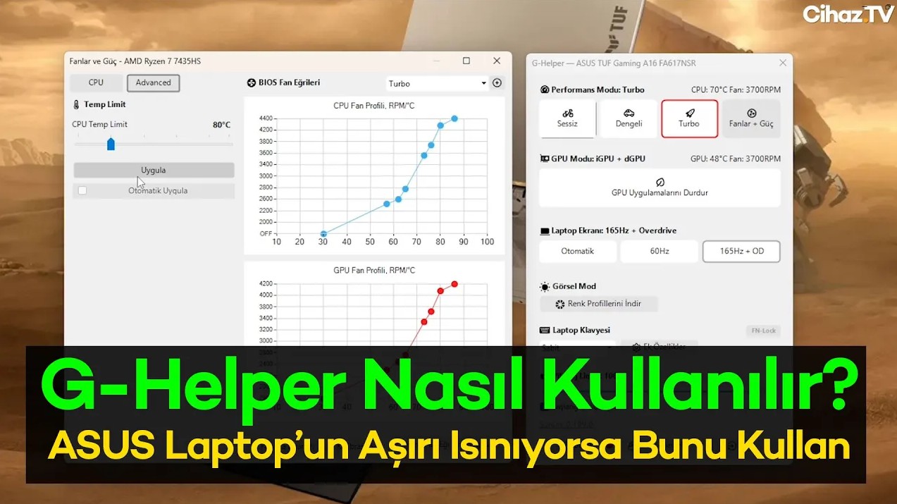 G-Helper Nasıl Kullanılır? ASUS Laptop’un Aşırı Isınıyorsa Bunu Kullan